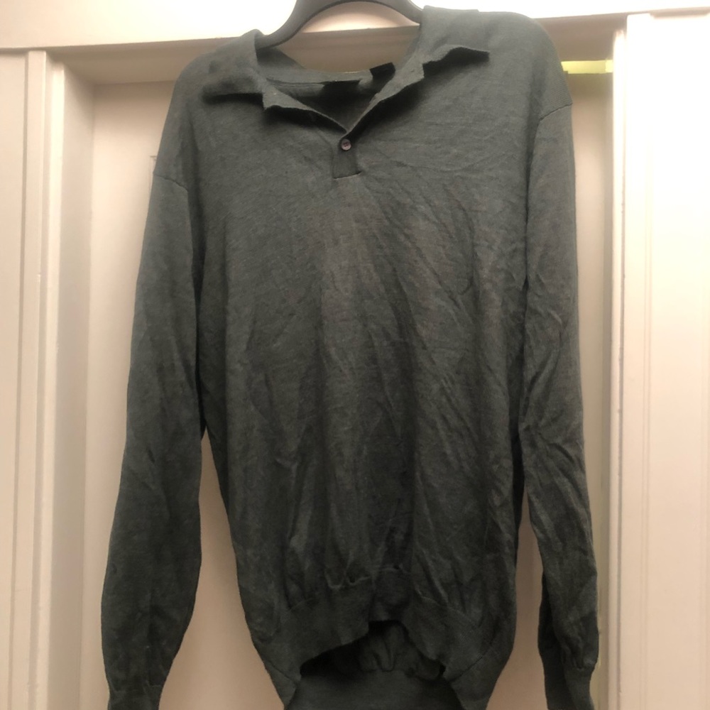 100% Merino Wool Green Sweater